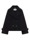 Chloé Oversized Short Coat In Black
