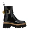 Chloé Chloe Owena Leather Boots Women In Black