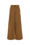 Chloé High-rise Wide Leg Cotton Canvas Pants
