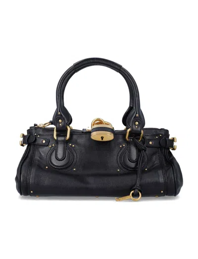 CHLOÉ CHLOÉ PADDINGTON BAG IN GRAINED BUFFALO LEATHER