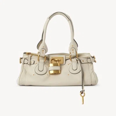 Chloé Sac Paddington En Cuir Grainé Femme Brun Taille Onesize 100% Cuir De Veau In Brown