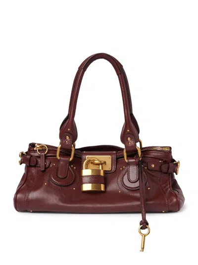 Chloé Paddington Bag In Grenade Leather In Brown