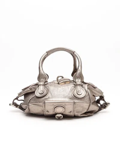 Chloé Paddington Bag In Silver