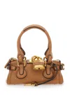 Chloé Paddington Brown Handbag With Two Top Handles And Padlock On The Front In Leather Woman