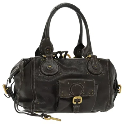 Pre-owned Chloé Paddington Brown Leather Shoulder Bag ()