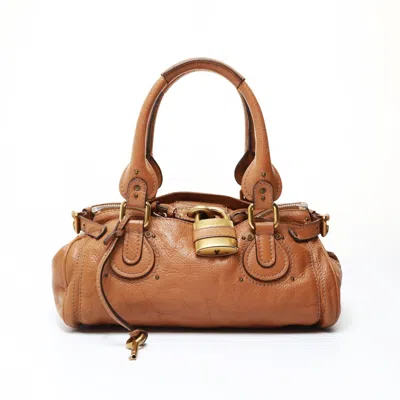 Pre-owned Chloé Paddington Brown Leather Shoulder Bag ()