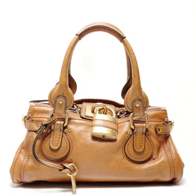Pre-owned Chloé Paddington Brown Leather Shoulder Bag ()