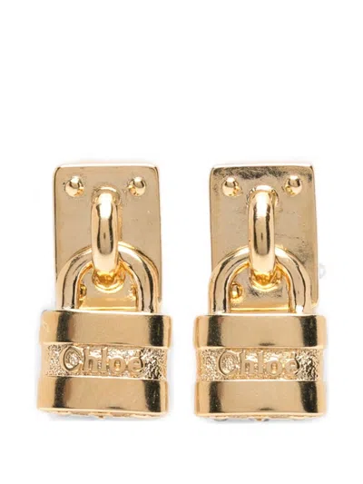 Chloé Paddington Earrings In Gold