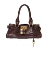 Chloé Paddington Grained Leather Bag In Red