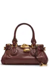 Chloé Chloe Paddington Grained Leather Shoulder Bag In Brown
