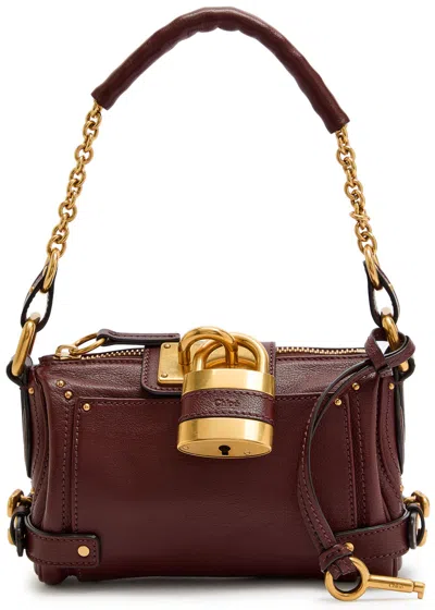 Chloé Chloe Paddington Grained Leather Shoulder Bag In Brown
