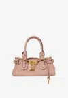 Chloé Paddington Grained Leather Top Handle Bag In Pink