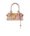 Chloé Paddington Pink Handbag With Two Top Handles And Padlock On The Front In Leather Woman In Pink