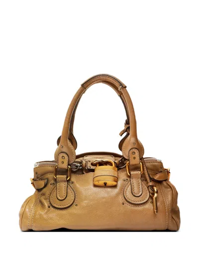 Pre-owned Chloé Paddington Handbag In Neutral