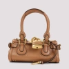 Chloé Paddington Brown Handbag With Two Top Handles And Padlock On The Front In Leather Woman In Brown