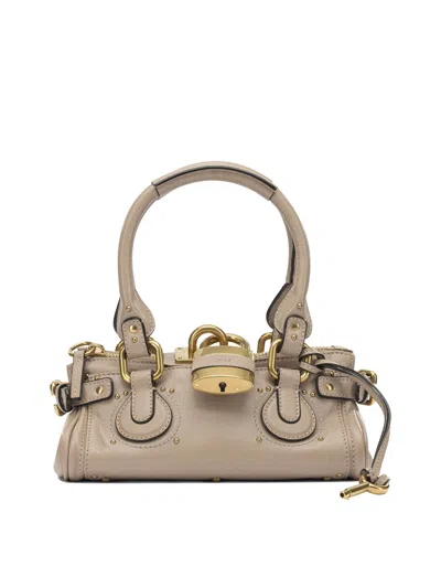 Chloé Paddington Handbags Pink In Neutral