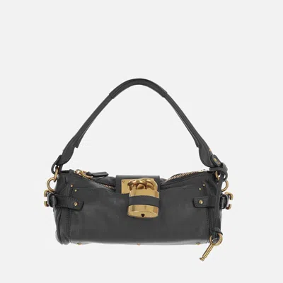 Chloé Chloè Paddington Leather Bag In Black
