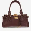 Chloé Paddington Small Leather Shoulder Bag In Brown