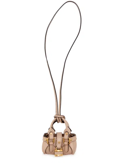 Chloé Chloe Paddington Leather Bag Charm In Black