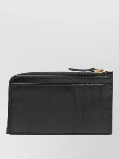 Chloé Paddington Leather Card Case Metal Studs