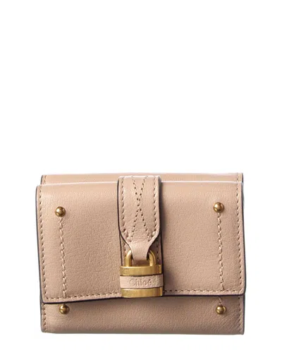 Chloé Paddington Leather Continental Wallet In Brown