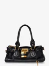 Chloé Paddington Leather Handbag In Black