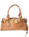 Chloé Paddington Leather Satchel In Brown