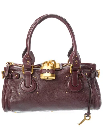 Chloé Paddington Leather Satchel In Brown