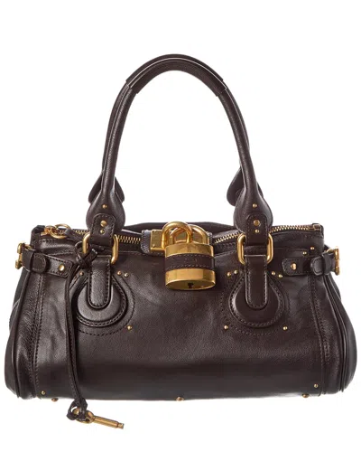 Chloé Paddington Leather Satchel In Brown