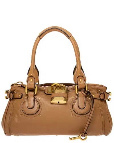 Chloé Paddington Leather Satchel In Brown