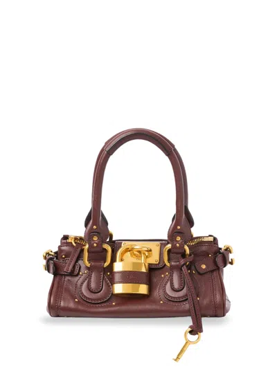 Chloé Paddington Leather Shoulder Bag In Black