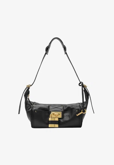 Chloé Paddington Leather Shoulder Bag In Black