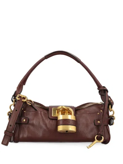 Chloé Paddington Leather Shoulder Bag In Brown