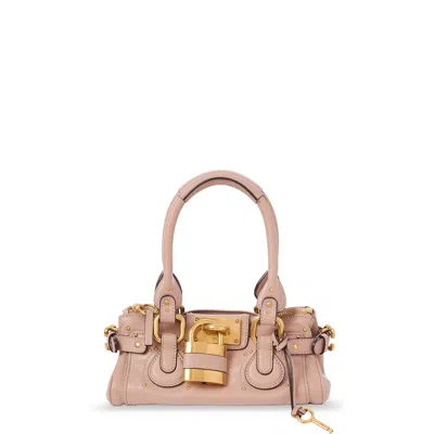 Chloé Chloe Paddington Leather Shoulder Bag In Pink