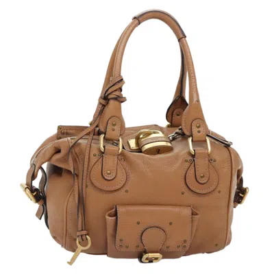 Pre-owned Chloé Paddington Leather Shoulder Bag () In Brown