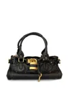 Chloé Women Paddington Leather Shoulder Bag In Black
