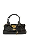 Chloé Women Paddington Leather Shoulder Bag In Black