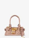 Chloé Paddington Leather Shoulder Bag In Sand
