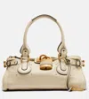 Chloé Paddington Embellished Textured-leather Tote In Pink