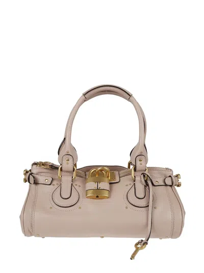 Chloé Paddington Leather Tote Bag In Brown