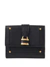 Chloé Paddington Embellished Textured-leather Cardholder In Black