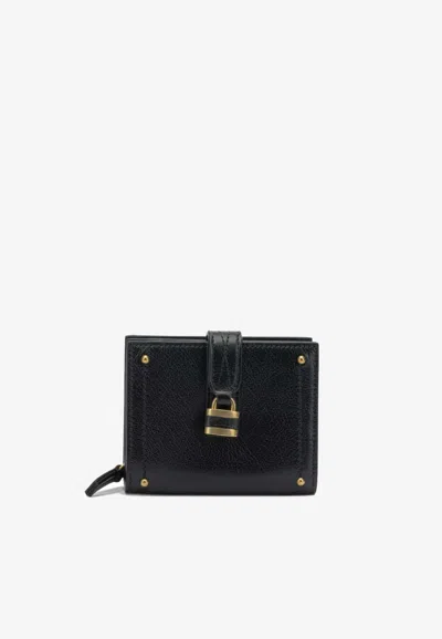 Chloé Paddington Leather Wallet In Black