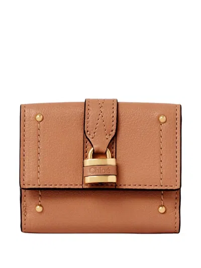 Chloé Paddington Leather Wallet In Brown