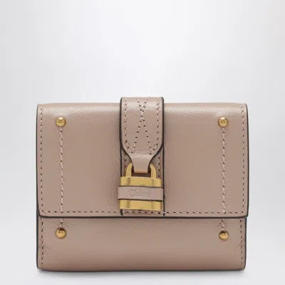 Chloé Paddington Leather Wallet In Brown