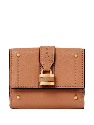 Chloé Chloè Paddington Leather Wallet In Brown