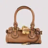 Chloé Paddington Brown Handbag With Two Top Handles And Padlock On The Front In Leather Woman In Brown