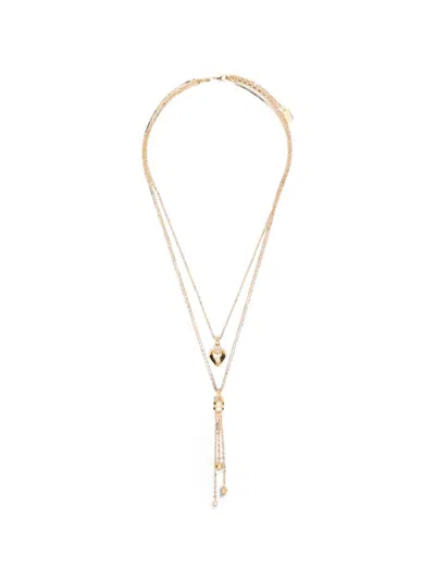 Chloé Paddington Mini Necklace In Brown