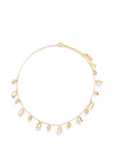 Chloé Mini Paddington Charm-detail Cable-link Necklace In Gold
