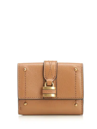 Chloé Paddington Mini Trifold Wallet Wallets Brown