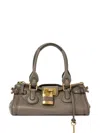 Chloé Womens Flannel Grey Paddington Leather Top-handle Bag In Silver